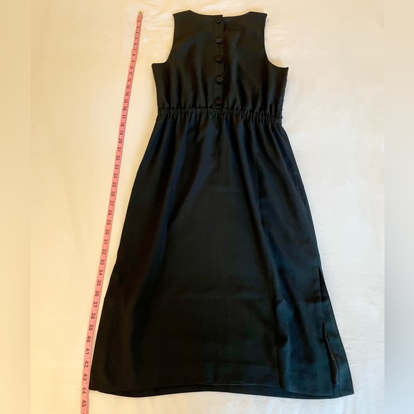 J.Crew Button-Back Midi Dress Black size 8 - Picture 7 of 7